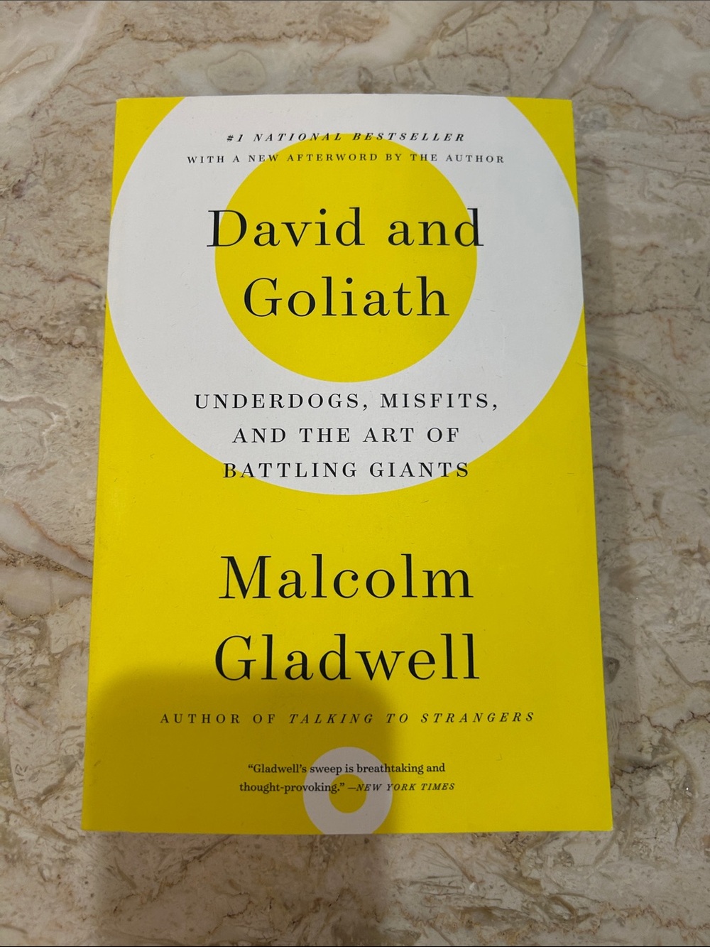 David and Goliath by Malcolm Gladwell - Bright Yellow Paperback